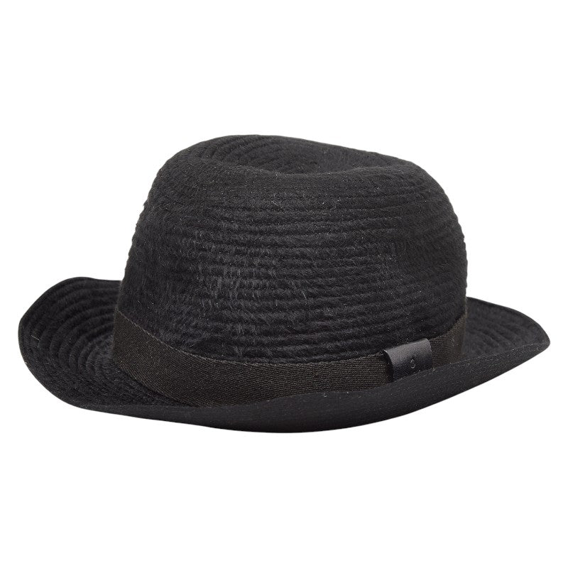 グッチ 帽子 ハット サイズL 102580 ブラック レザー ラビット レディース GUCCI 【中古】
