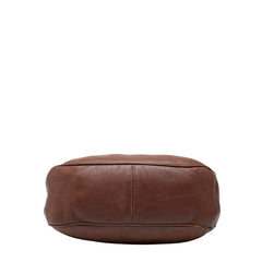 ロエベ アナグラム 斜め掛け ショルダーバッグ ブラウン レザー レディース LOEWE 【中古】