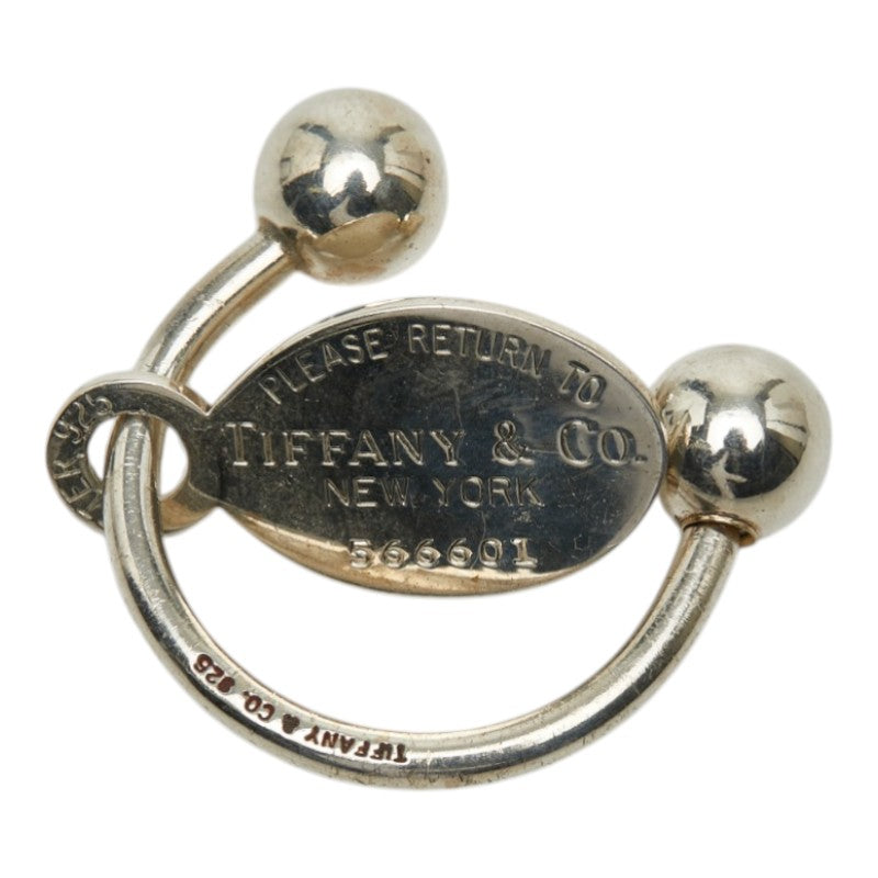 ティファニー リターン トゥ ティファニー オーバル タグ スクリューボール キーリング キーリング シルバー SV925 シルバー レディース TIFFANY&Co. 【中古】