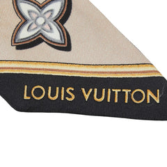 ルイ ヴィトン モノグラム キャスケード バンドーBB スカーフ M78141 ブラック ベージュ マルチカラー シルク レディース LOUIS VUITTON 【中古】