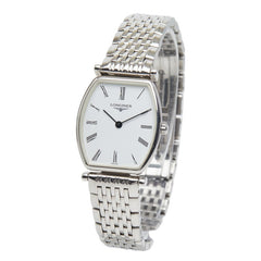 ロンジン グランドクラシック 腕時計 L4 205 4 クオーツ ホワイト文字盤 ステンレススチール レディース LONGINES 【中古】