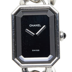 シャネル 腕時計 サイズ：S H0452 クオーツ ブラック文字盤 ステンレススチール レディース CHANEL 【中古】