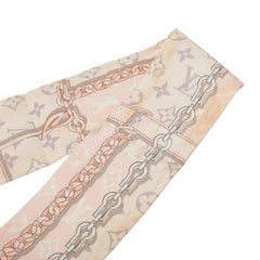 ルイ ヴィトン モノグラム コンフィデンシャル バンドー スカーフ M70637 ローズクレール ピンク レディース LOUIS VUITTON 【中古】