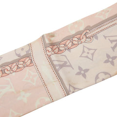 ルイ ヴィトン モノグラム コンフィデンシャル バンドー スカーフ M70637 ローズクレール ピンク レディース LOUIS VUITTON 【中古】