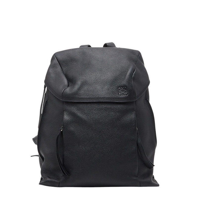 ロエベ アナグラム リュック バッグパック ブラック レザー レディース LOEWE 【中古】