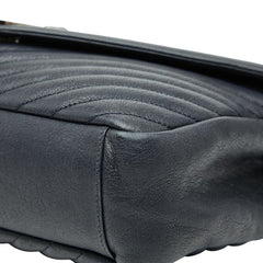 サンローラン クラシック モノグラム チェーン ショルダーバッグ ハンドバッグ 2WAY 392738 ブラック レザー レディース SAINT LAURENT 【中古】