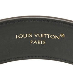 ルイ ヴィトン モノグラム リバース ヘッドバンドLV アウトライン カチューシャ ヘアアクセサリー M94569 ブラウン ブラック PVC レディース LOUIS VUITTON 【中古】