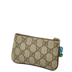 グッチ GGスプリーム フラワー コインケース 小物入れ 784730 ベージュ マルチカラー PVC レディース GUCCI 【中古】