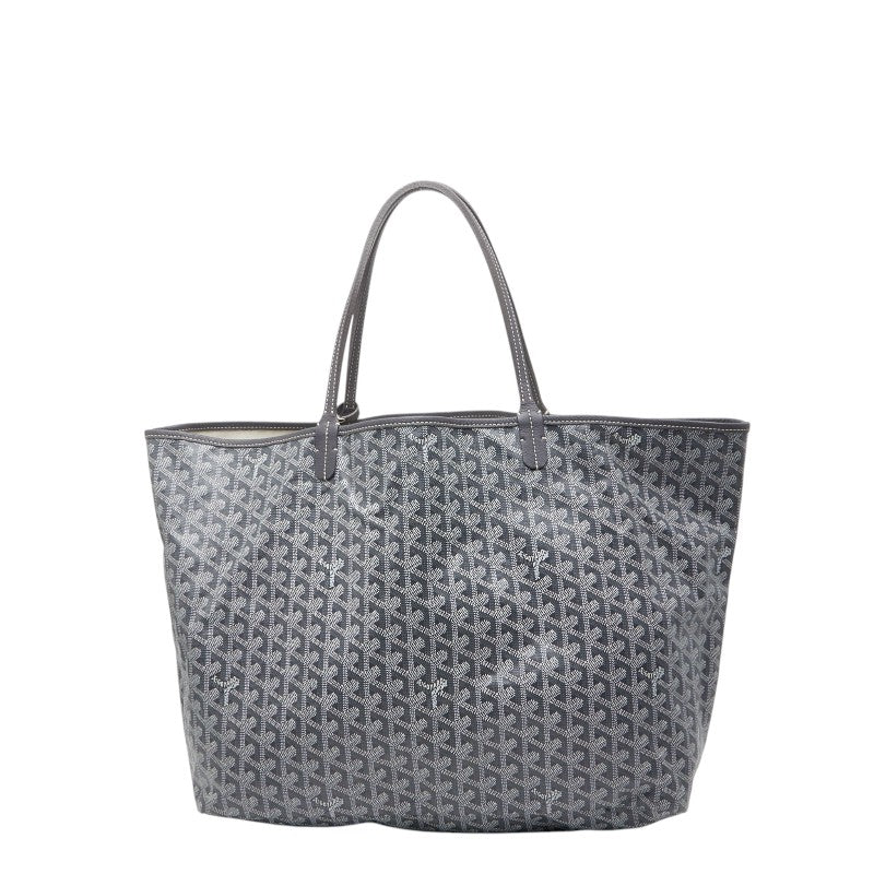 ゴヤール サンルイGM トートバッグ ハンドバッグ グレー PVC レザー レディース GOYARD 【中古】