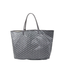 ゴヤール サンルイGM トートバッグ ハンドバッグ グレー PVC レザー レディース GOYARD 【中古】