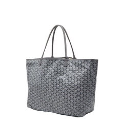 ゴヤール サンルイGM トートバッグ ハンドバッグ グレー PVC レザー レディース GOYARD 【中古】