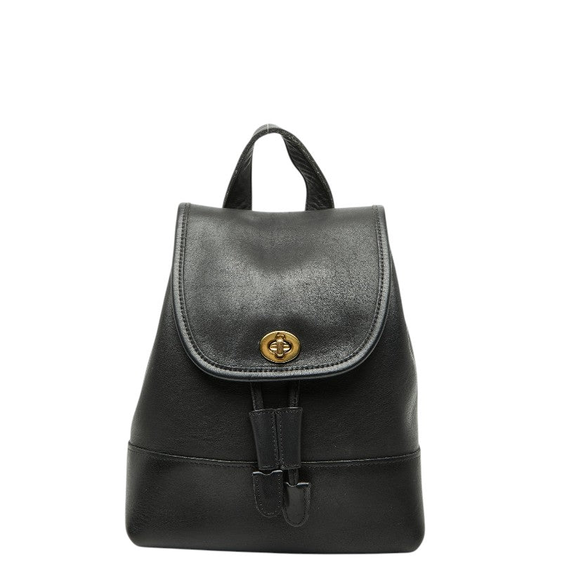 コーチ オールドコーチ ヴィンテージ リュック デイパック バックパック G5C 9960 ブラック レザー レディース COACH 【中古】