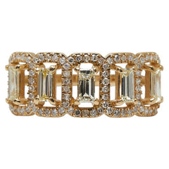 K18YG イエローゴールド ダイヤ0.76ct リング 指輪 レディース 11号 【中古】