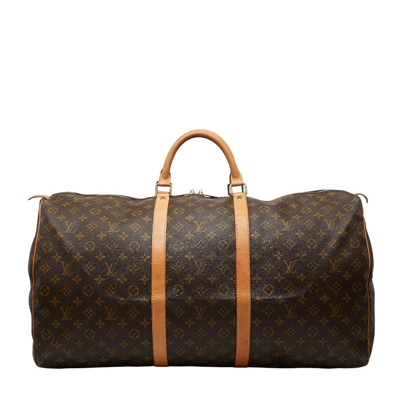 ルイ ヴィトン モノグラム キーポル60 ボストンバッグ トラベルバッグ M41422 ブラウン PVC レザー レディース LOUIS VUITTON 【中古】