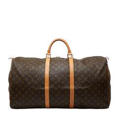 ルイ ヴィトン モノグラム キーポル60 ボストンバッグ トラベルバッグ M41422 ブラウン PVC レザー レディース LOUIS VUITTON 【中古】
