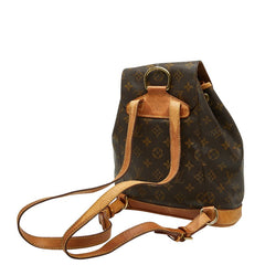 ルイ ヴィトン モノグラム モンスリMM リュック バックパック M51136 ブラウン PVC レザー レディース LOUIS VUITTON 【中古】