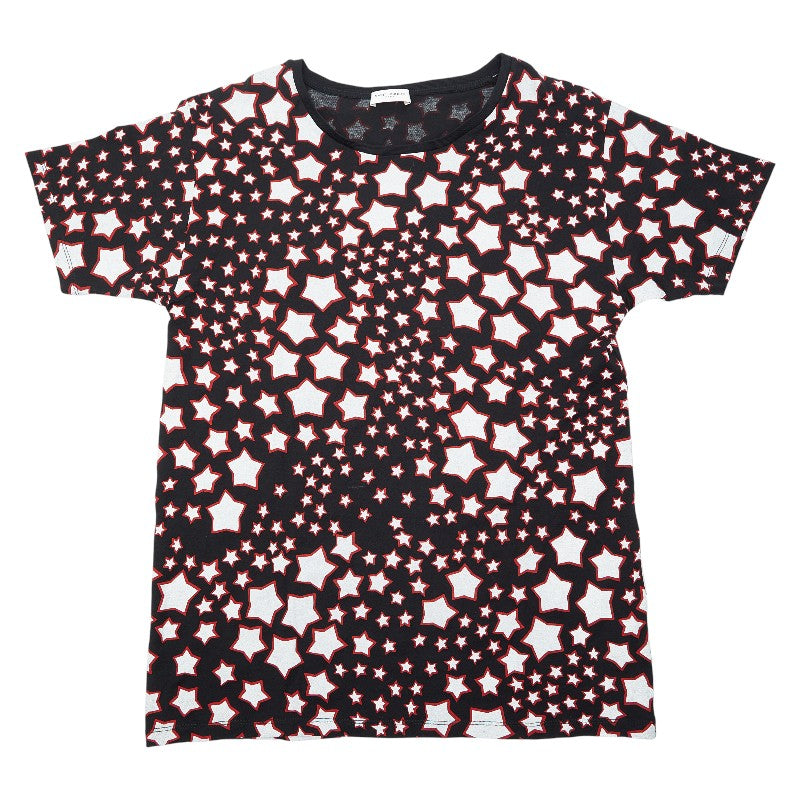 サンローラン スター 星 Tシャツ サイズM ブラック マルチカラー コットン メンズ SAINT LAURENT 【中古】