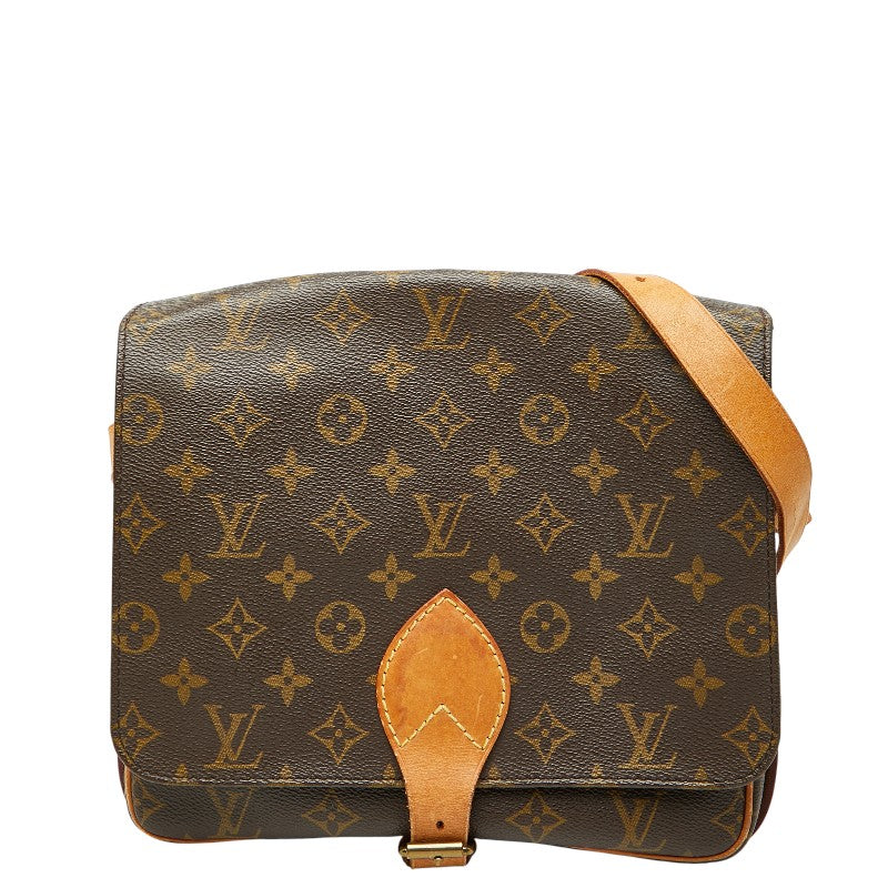 ルイ ヴィトン モノグラム カルトシエールGM 斜め掛け ショルダーバッグ M51252 ブラウン PVC レザー レディース LOUIS VUITTON 【中古】