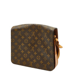 ルイ ヴィトン モノグラム カルトシエールGM 斜め掛け ショルダーバッグ M51252 ブラウン PVC レザー レディース LOUIS VUITTON 【中古】