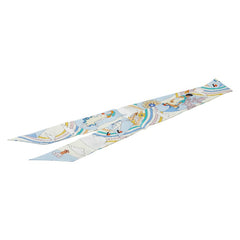 エルメス ツイリー CARRES VOLANTS 空飛ぶカレ スカーフ ホワイト マルチカラー レディース HERMES 【中古】