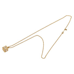ニナリッチ ラインストーン キューブ ネックレス ゴールド メッキ レディース NINA RICCI 【中古】