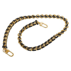 ルイ ヴィトン ショルダーストラップ ゴールド ブラック メッキ レザー レディース LOUIS VUITTON 【中古】