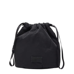 ペッレモルビダ ハイドロフォイル ポーチ 巾着バッグ ハンドバッグ ブラック ナイロン レディース PELLE MORBIDA 【中古】