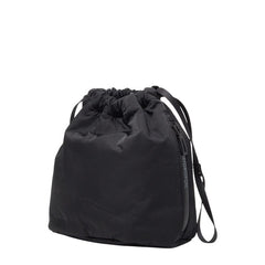 ペッレモルビダ ハイドロフォイル ポーチ 巾着バッグ ハンドバッグ ブラック ナイロン レディース PELLE MORBIDA 【中古】