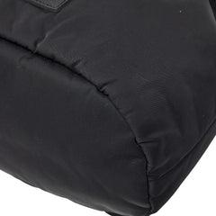 ペッレモルビダ ハイドロフォイル ポーチ 巾着バッグ ハンドバッグ ブラック ナイロン レディース PELLE MORBIDA 【中古】
