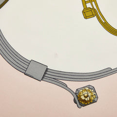エルメス カレ90 SPRINGS スプリングス 馬車柄 スカーフ ピンク マルチカラー レディース HERMES 【中古】