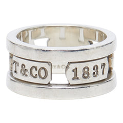 ティファニー 1837 エレメント リング 指輪 SV925 シルバー レディース TIFFANY&Co. 【中古】