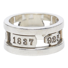 ティファニー 1837 エレメント リング 指輪 SV925 シルバー レディース TIFFANY&Co. 【中古】