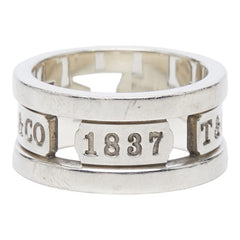 ティファニー 1837 エレメント リング 指輪 SV925 シルバー レディース TIFFANY&Co. 【中古】