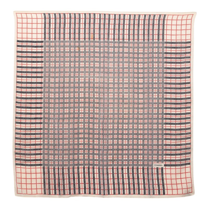 シャネル スカーフ ベージュ マルチカラー シルク レディース CHANEL 【中古】