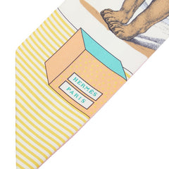 エルメス ツイリー GRAND THEATRE NOUVEAU スカーフ ホワイト マルチカラー レディース HERMES 【中古】