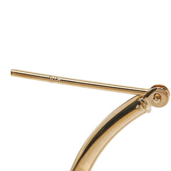 K18YG イエローゴールド フープピアス ピアス レディース 【中古】