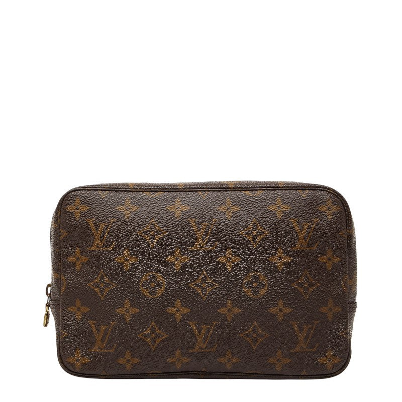 ルイ ヴィトン モノグラム トゥルース トワレット23 ポーチ M47524 ブラウン PVC レザー レディース LOUIS VUITTON 【中古】