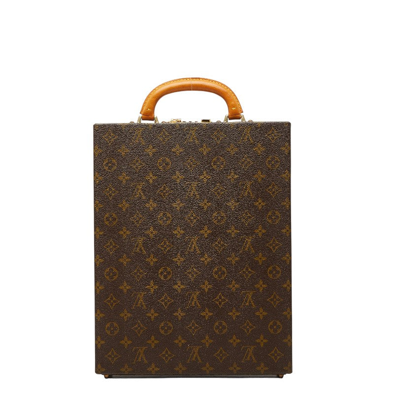 ルイ ヴィトン モノグラム アタッシュケース ダイヤルロック トランク ビジネスバッグ M53175 ブラウン PVC レザー メンズ LOUIS VUITTON 【中古】
