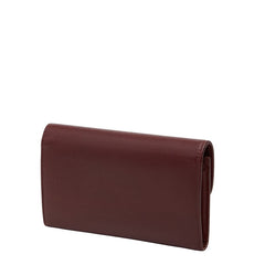 セリーヌ トリオンフ 長財布 ワインレッド ボルドー レザー レディース CELINE 中古