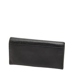 サルヴァトーレフェラガモ ヴァラリボン 長財布 ブラック レザー レディース Salvatore Ferragamo 中古
