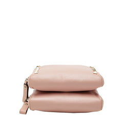 ヴァレンティノ ロックスタッズ ショルダーバッグ ピンク レザー レディース VALENTINO 【中古】
