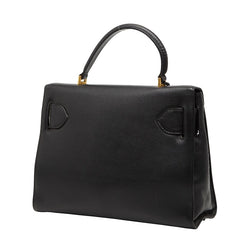 ヴェルサーチェ メデューサ ハンドバッグ ブラック レザー レディース VERSACE 【中古】