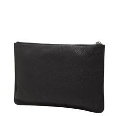 フェンディ フェイス クラッチバッグ セカンドバッグ 7N0078 ブラック レザー メンズ FENDI 【中古】