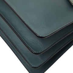 クロエ フェイ ミディアム ショルダーバッグ ブルー レザー スウェード レディース Chloe 【中古】