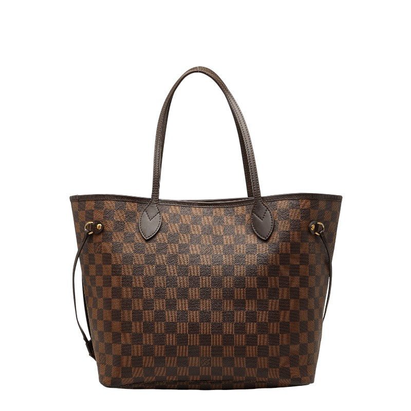 ルイ ヴィトン ダミエ ネヴァーフルMM トートバッグ N51105 ブラウン PVC レザー レディース LOUIS VUITTON 【中古】