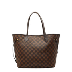 ルイ ヴィトン ダミエ ネヴァーフルMM トートバッグ N51105 ブラウン PVC レザー レディース LOUIS VUITTON 【中古】