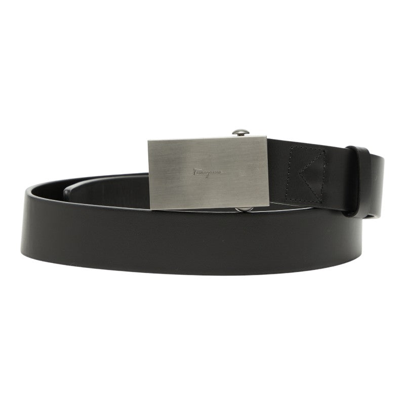 サルヴァトーレフェラガモ ベルト ブラック レザー メンズ Salvatore Ferragamo 【中古】