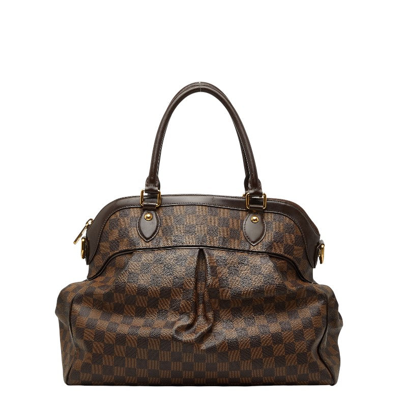 ルイ ヴィトン ダミエ トレヴィGM ハンドバッグ N51998 ブラウン PVC レザー レディース LOUIS VUITTON 【中古】