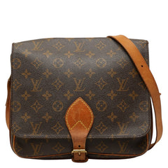 ルイ ヴィトン モノグラム カルトシエールGM 斜め掛け ショルダーバッグ M51252 ブラウン PVC レザー レディース LOUIS VUITTON 【中古】