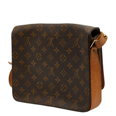 ルイ ヴィトン モノグラム カルトシエールGM 斜め掛け ショルダーバッグ M51252 ブラウン PVC レザー レディース LOUIS VUITTON 【中古】